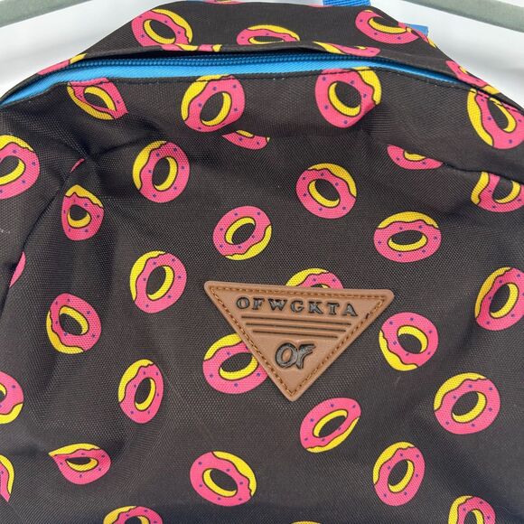 OFWGKTA Odd Future Donut 3 Compartment  Backpack Black Blue Pink School Bag - Picture 4 of 11